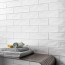 Edge White Ripple Matt Wall