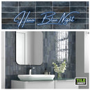 Hanoi Blue Night Gloss Rectangle