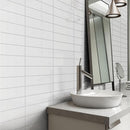 Aquarella White Gloss Wall 75x300mm
