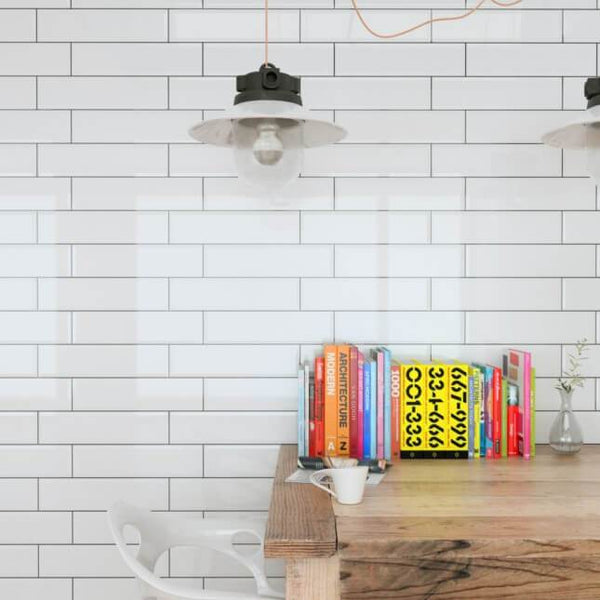 Aquarella White Gloss Wall 75x300mm