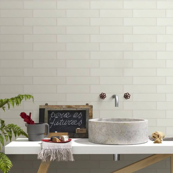 Aquarella White Matt Wall 75x300mm