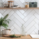 Aquarella White Gloss Wall 75x300mm