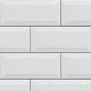 White Wall Gloss Bevel 100x200mm